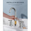 Robinet de salle de bain à 2 poignées avec ensemble de drain Celestin-73703680