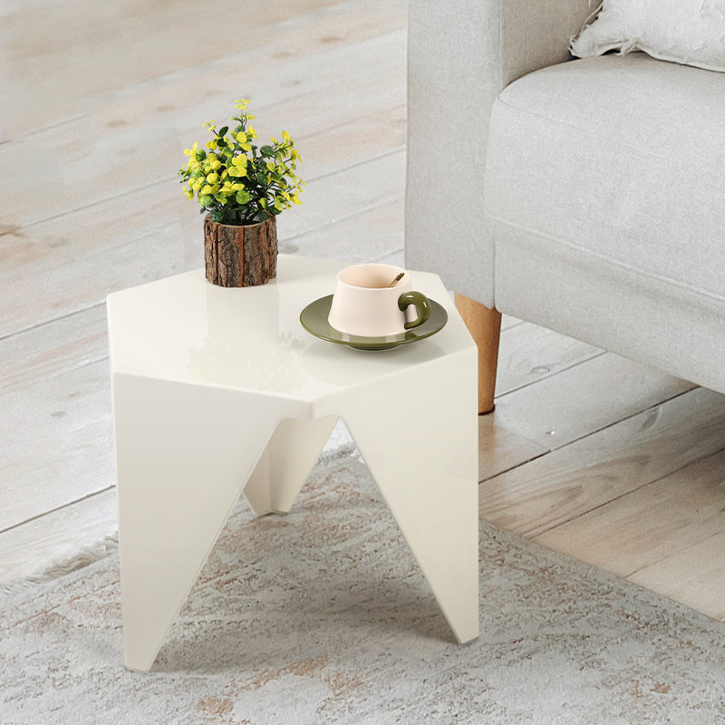 Jahvari End Table, White