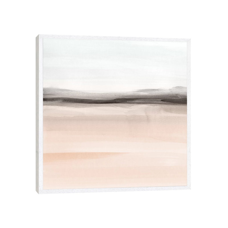 Watercolor Landscape IX by Nouveau Prints - Painting on Canvas, 66.04cm H x 66.04cm W x 3.81cm D, White Framed