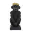 Figurine de singe en résine de polyrésine avec couronne florale.-1742024232-1742024230