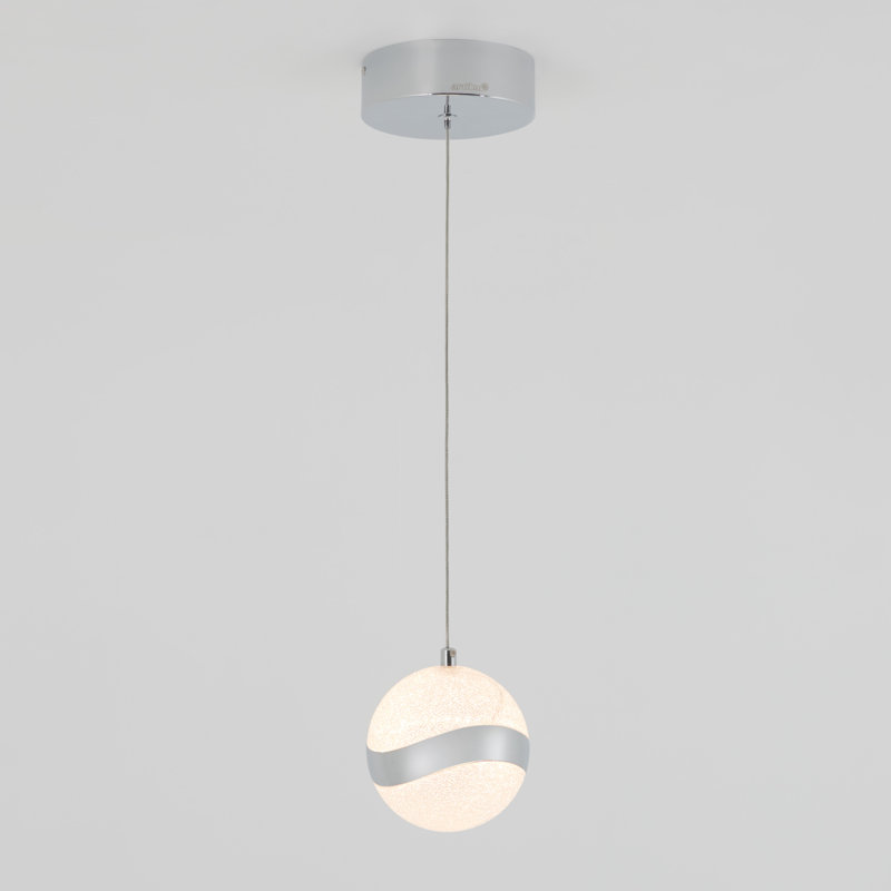 Luminaire suspendu à Globe unique à 1 lumière DEL alazah