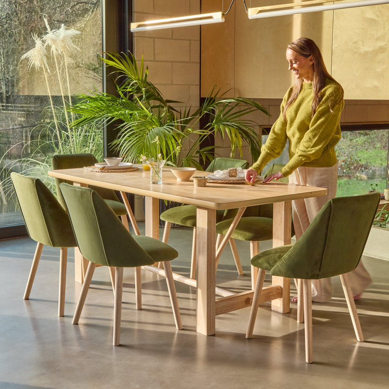 Solid Wood Base Dining Table