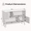 Modern Rectangular 100cm 2-Door Sideboard with Storage-925838277