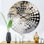 Jomayra - Horloge murale peinture abstraite