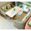 Banc rembourré en similicuir Light Luxury Cafe-100488131