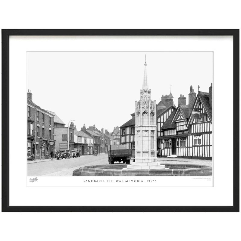 Sandbach, The War Memorial C1955 - Single Picture Frame Print, 28cm H x 36cm W x 2.3cm D