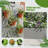 Metal Planter Box with Trellis with Wheels-1570915213