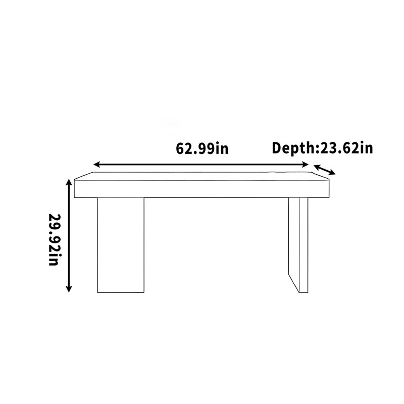 Dimmick, 29.92" H x 62.99" W x 23.62" D