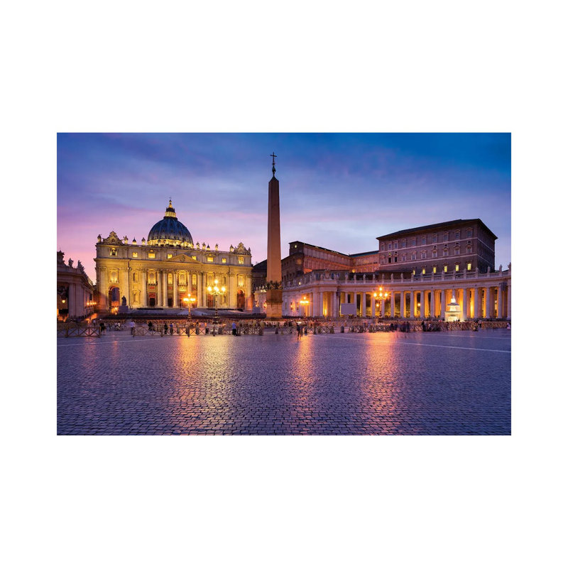 St. Peter'S Basilica At St. Peter'S Square In Rome, Vatican, Italy by Jan Becke - Wrapped Canvas Print