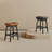 26" Counter Height Bar Stools Set of 2, Solid Wood Barstools with Faux Leather Upholstered Saddle Seat,Backless Kitchen Island Chairs-628389263-617956986