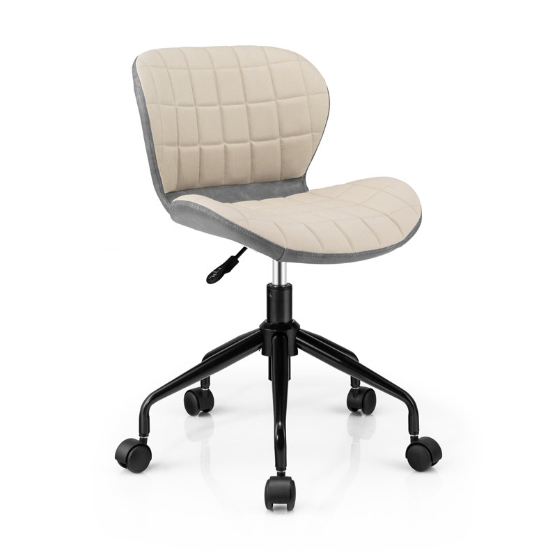 Metro Lane Blasa Linen Office Chair, Grey