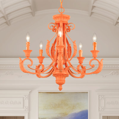 Lustre traditionnel à 5 lumières de style bougie Ruari