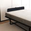 Structure de lit pliante en métal avec matelas en mousse avec poches, rangement facile et mobile avec 4 roulettes