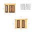 Mercia 10ft x 10ft Studio Pent Log Cabin With UPVC Windows & Doors (44mm)-105863286