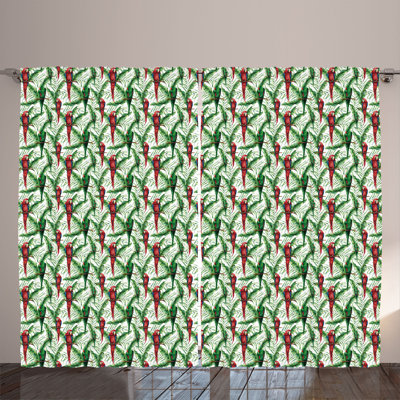 Chesterbrook Polyester Semi Sheer Curtain Pair