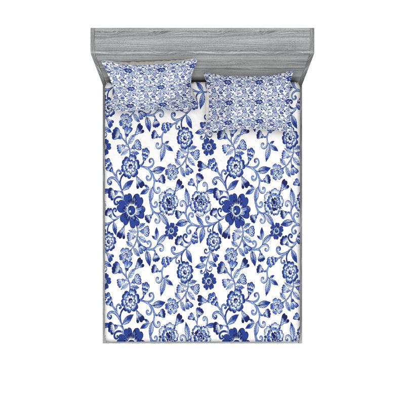 Drap-housse et coussin décoratif Ambesonne, Ensemble de draps pour très grand lit californien