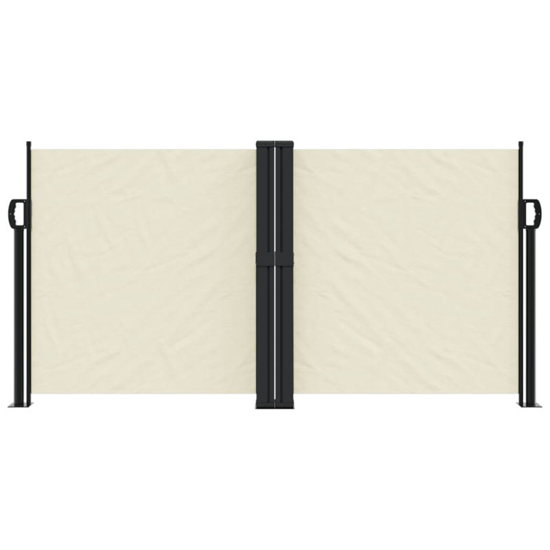 Dakota Fields Retractable Side Awning, Cream, 120cm H x 600cm W