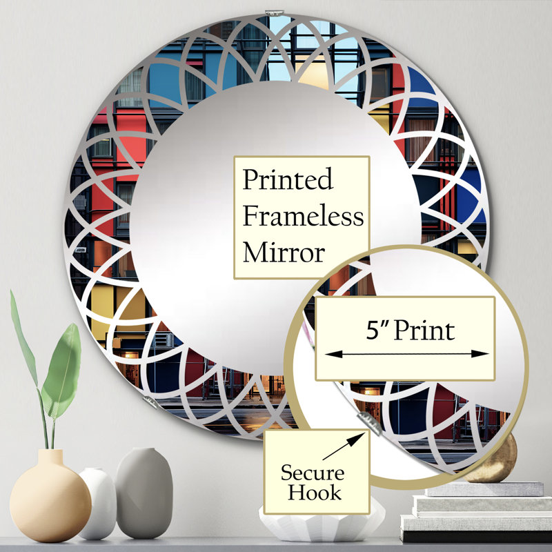 Norbee Circle Mirror, 24" x 24"
