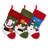 17.5" Embroidered Christmas Stocking Set