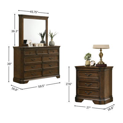 Cressa 4 Piece Bedroom Set