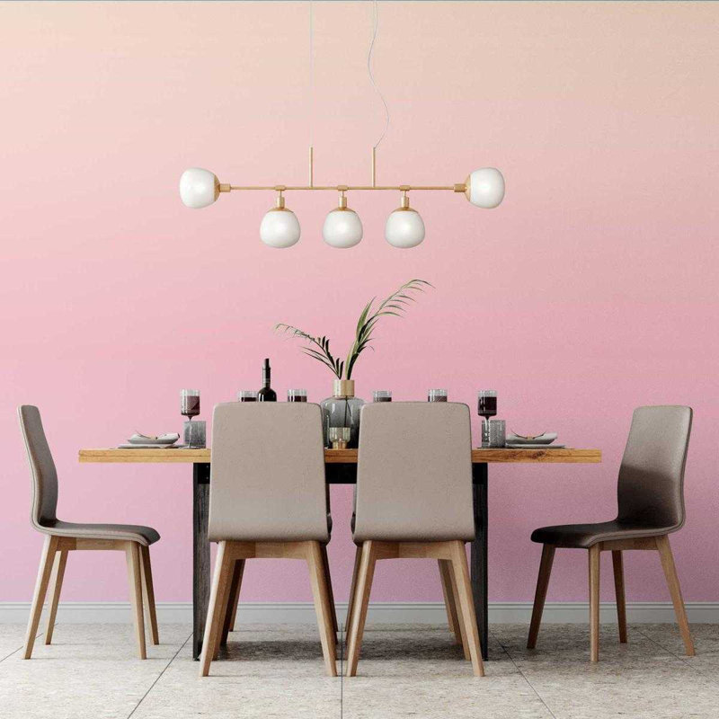 Rouleau de papier peint adhésif Meirav, Rose, L 126 po x l 24 po