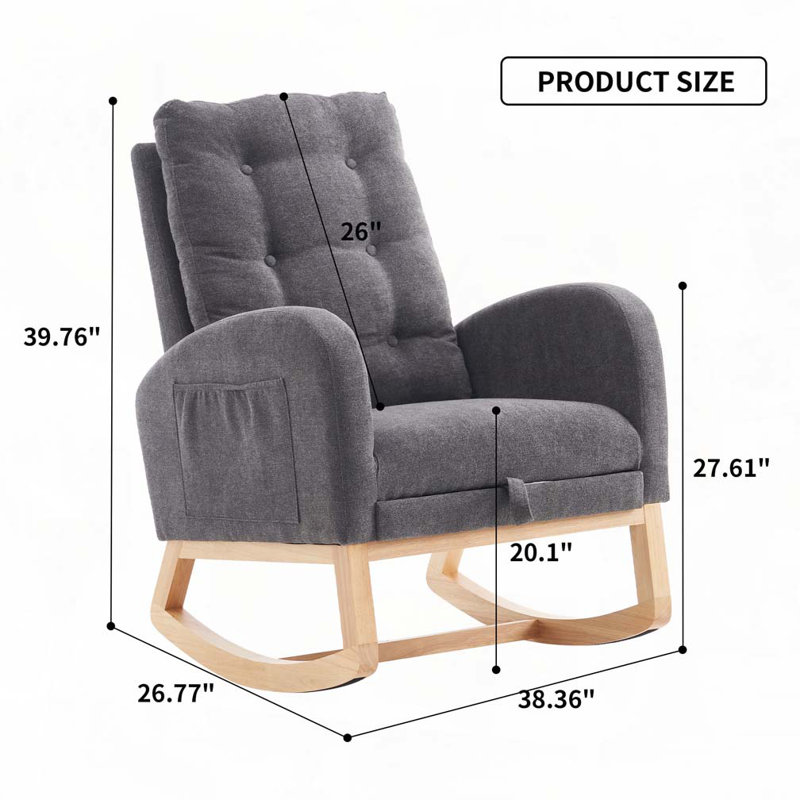 Chaise berçante, Gris