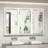 Chouchanik Recessed and Surface Framed 3 Door Medicine Cabinet with Mirror and Shelves-1142222771-1196920665