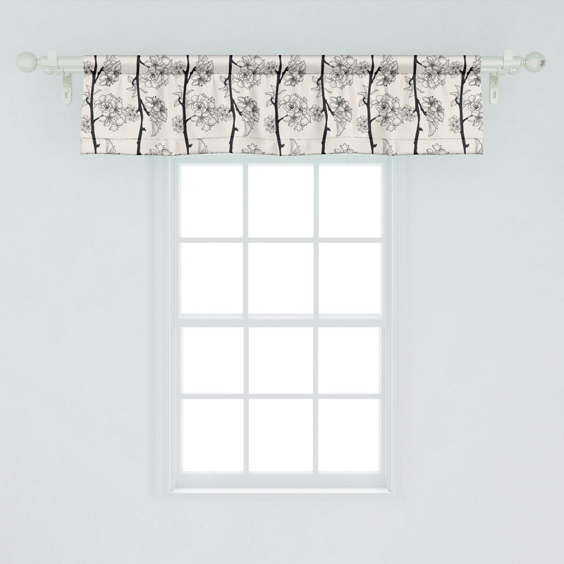 Ensemble de 2 cantonnières Ambesonne Cherry Blossom, L 42 po x L 12 po
