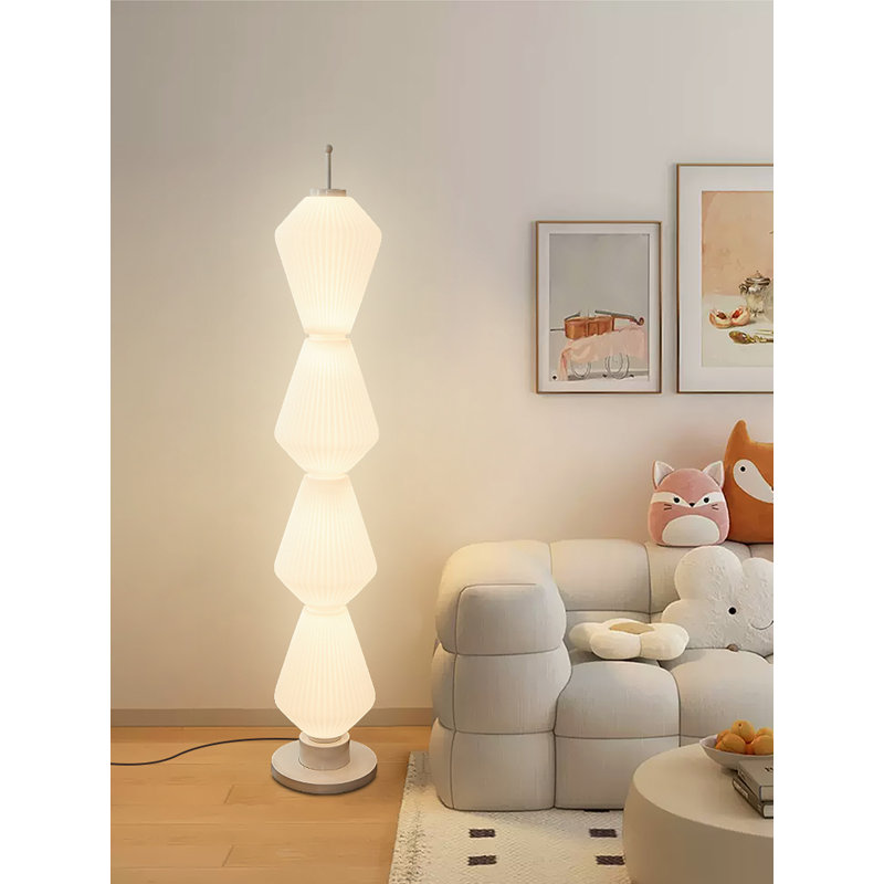 Yike Lighting Wrought Iron and Acrylic Floor Lamp