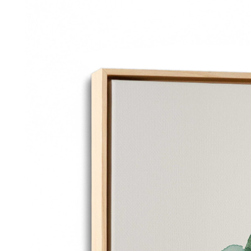Earthy Greens in Bloom II, reproduction sur toile dans un cadre, H 30,75 po x l 20,75 po, Érable américain