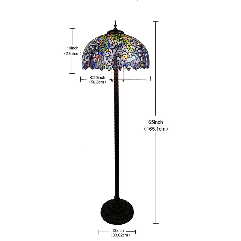 Lampe sur pied traditionnelle 65 po Janes