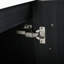 Armoire de salle de bain avec lavabo en résine et porte à fermeture en douceur, 24 po, châtaignier noir, style moderne, évier de rangement spacieux, conception, fabrication