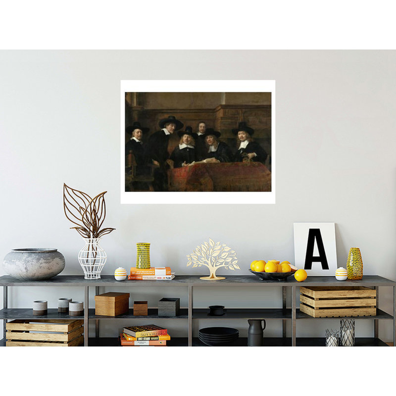The Syndics: the échantillonage des responsables (gardiens) des drapeaux d'Amazon par Rembrandt van Rijn - Impression giclée