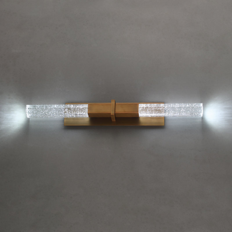 Cinema LED Armed Sconce, Aged Brass
