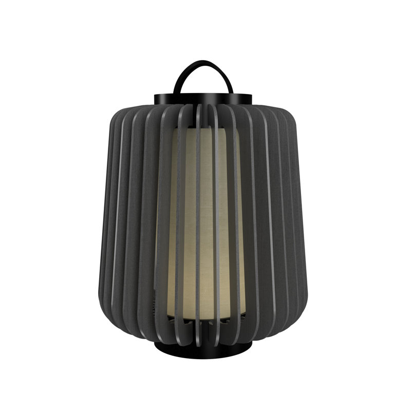 Stecche Di Legno Desk Table Lamp, Organic Gray, 19.29" H x 15.35"W x 15.35" D