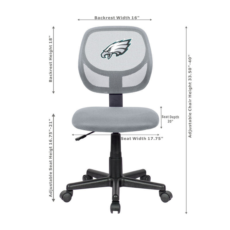 NFL Armless Task Chair, Green Bay Packers
