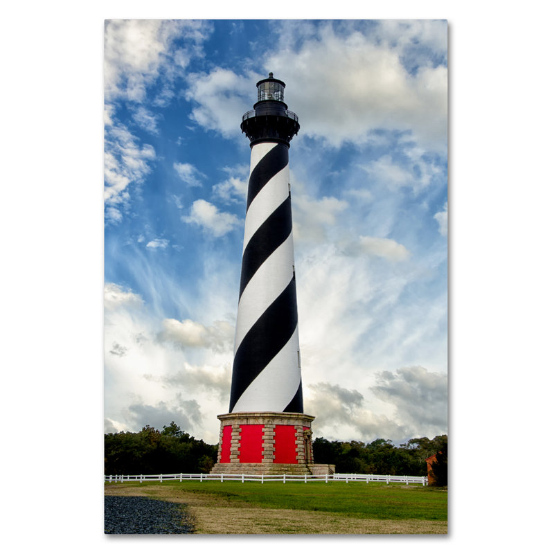 Keona Cape, phare de Hatteras, reproduction de photo sur toile tendue, H 24 po x l 16 po x P 2 po