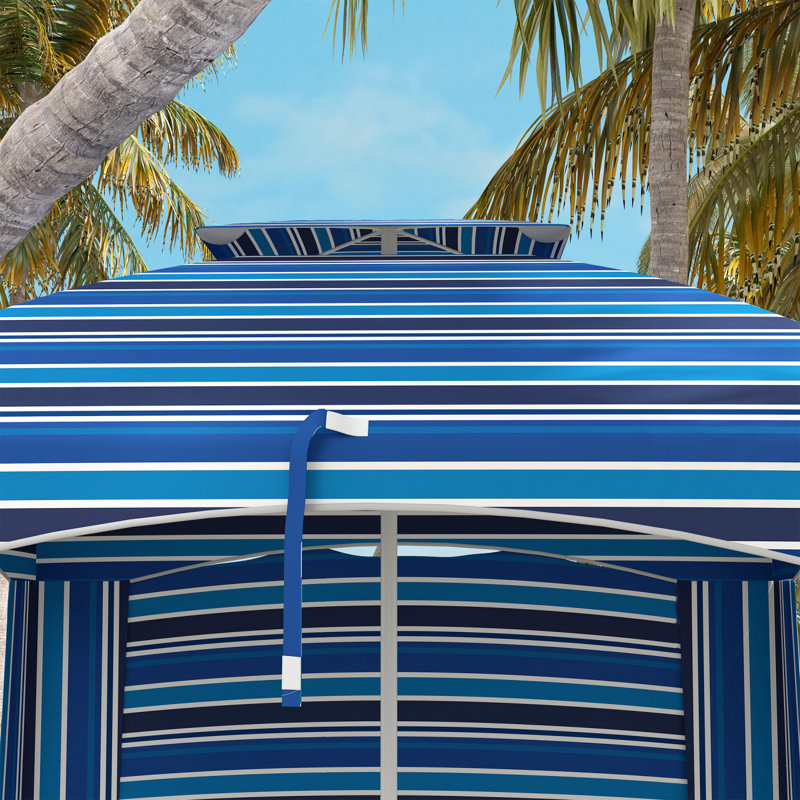 Parasol de plage portatif 5,8 pi x 5,8 pi