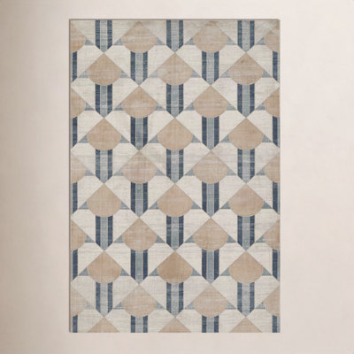 Scout Blue Geometric Rug