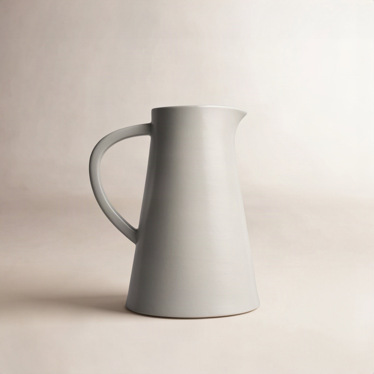 Ceramic Pitcher, Gray