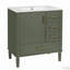 Meuble-lavabo 30 po avec lavabo en céramique, porte à fermeture en douceur-112498694