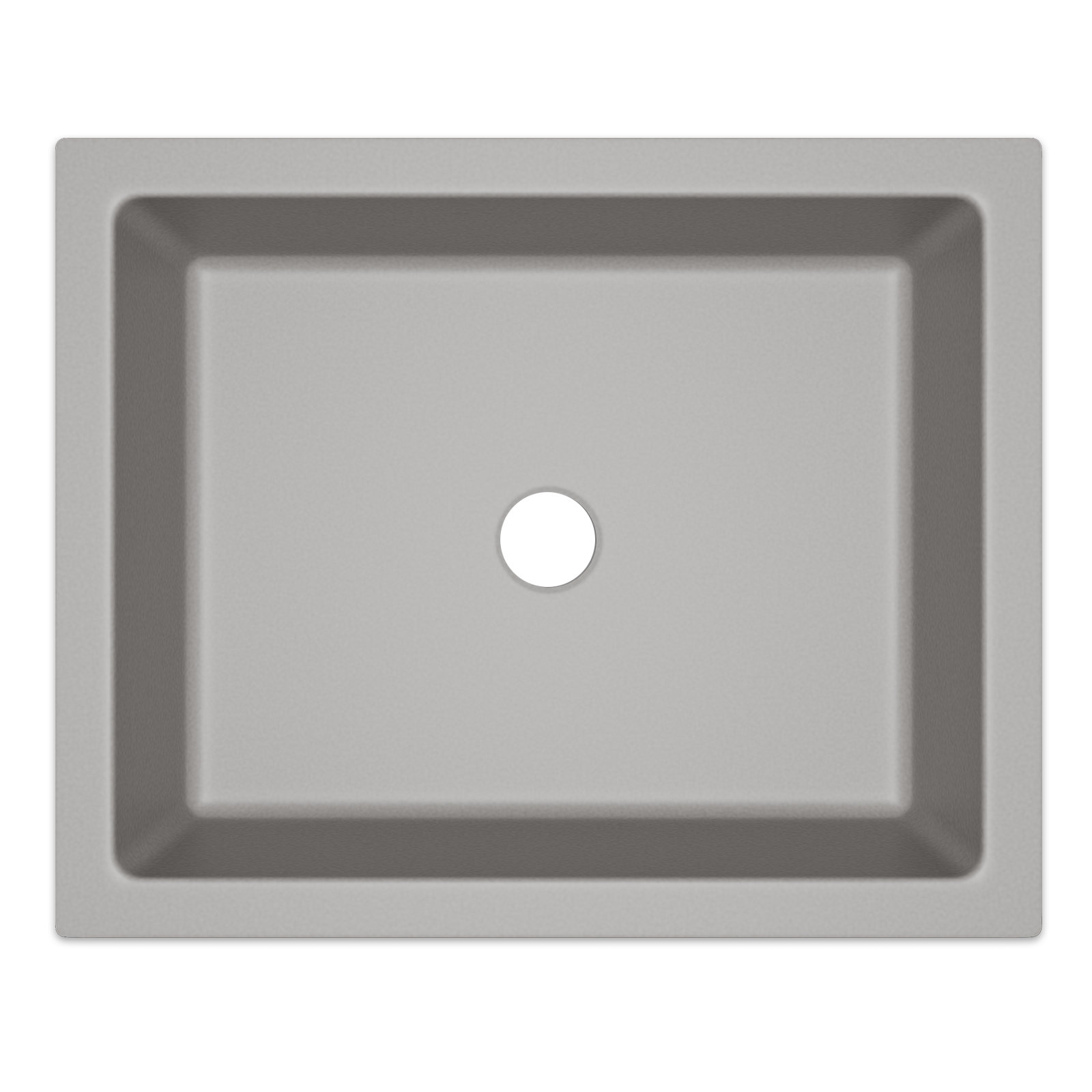 Lexicon Quartz Composite Rectangle Vanity Sink, Concrete
