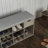 Storage Bench, Shoe Bench, Entryway Bench With Padded Cushion, Drawer And Open Compartments, Bench With Storage, 3 Tier Shoe Rack Bench