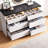 Marisole Contemporary 47.24''W Glass-Faced 6-Drawer Double Dresser With LED Lighting-96798072