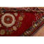 Tapis rouge Oushak noué à la main 6 x 9