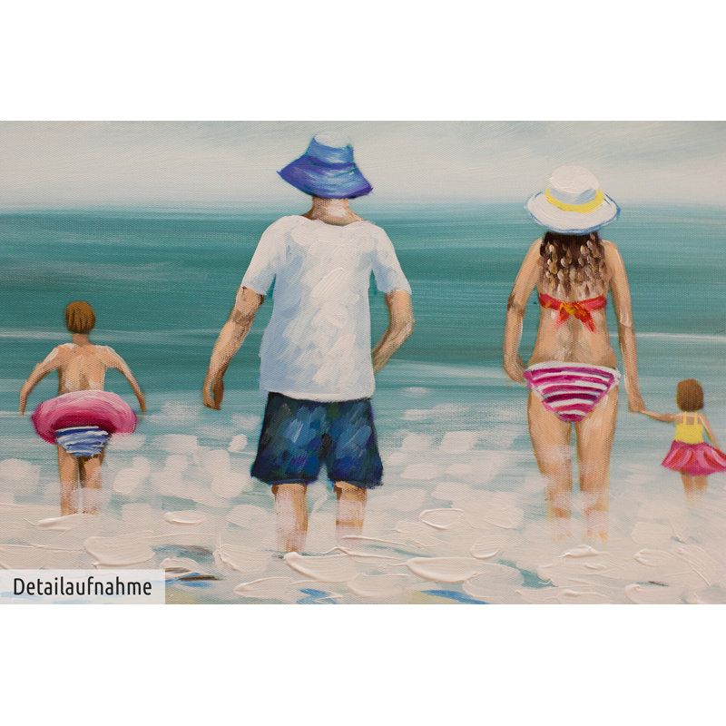 Acrylic Painting Hand Painted Family Time