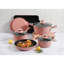 Batterie de cuisine antiadhésive en aluminium 12 pièces Gibson
