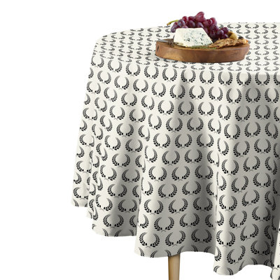 Coreyona Geometric Round Graduation Tablecloth