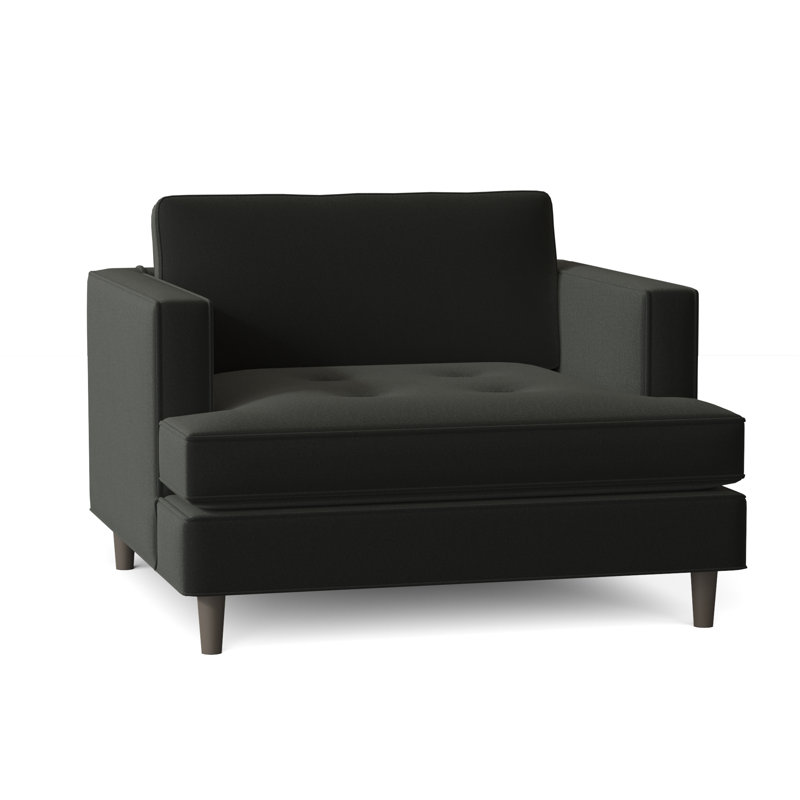 Upholstered Armchair, Bella Hunter Performance Velvet
