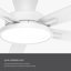Ventilateur de plafond 52 pouces avec lumières et télécommande (ensemble de 2)-65749824